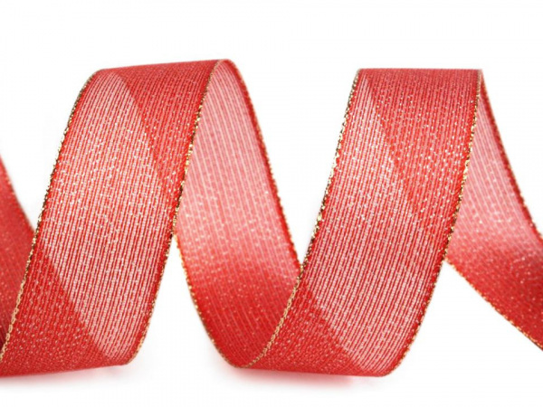 Stuha s lurexem šíře 25 mm