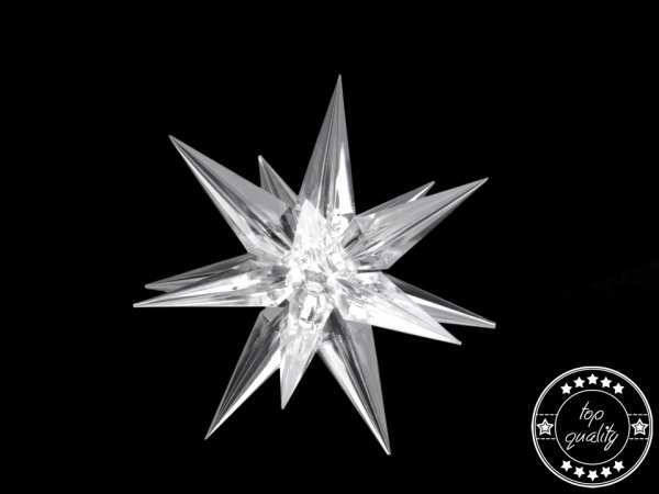 Dekorace hvězda Ø9 cm 3D