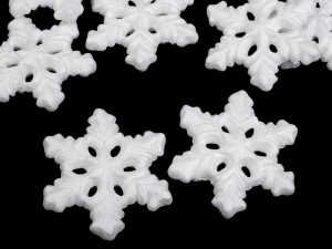 Vánoční sněhová vločka Ø13 cm polystyren