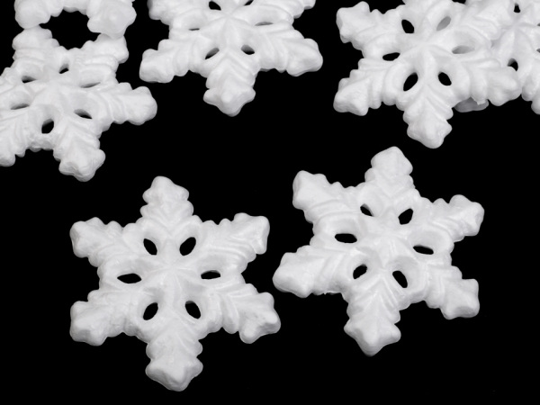 Vánoční sněhová vločka Ø13 cm polystyren