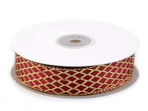 Stuha s lurexem šíře 25 mm