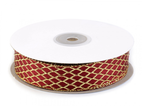 Stuha s lurexem šíře 25 mm