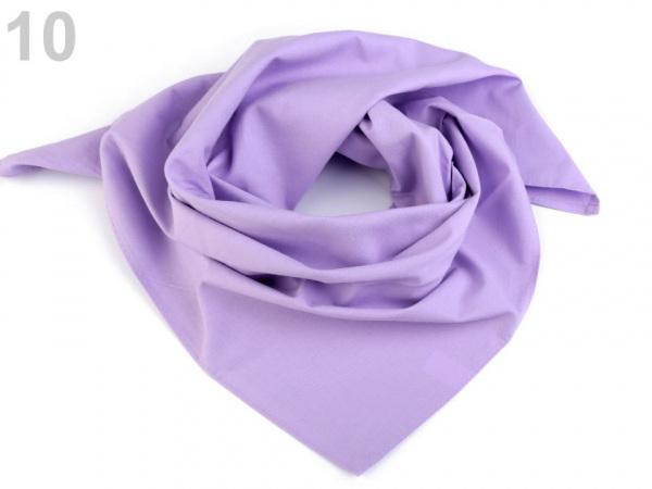 Bavlněný šátek jednobarevný 65x65 cm