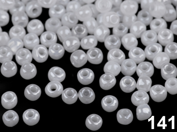 Rokajl 6/0 - 4 mm perleťový, neprůhledný