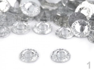 Broušené kamínky Ø10 mm k nalepení