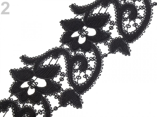 Vyšívaná krajka šíře 11,5 cm