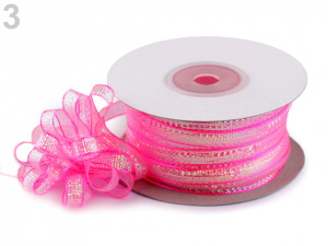 Stahovací stuha šíře 8 mm s lurexem