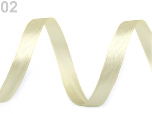 Atlasová stuha oboulící šíře 10 mm