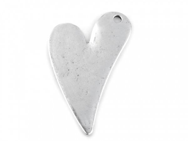 Přívěsek srdce 22x36 mm