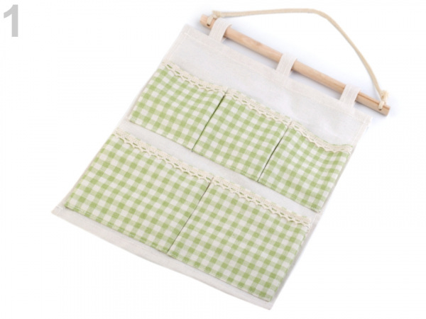 Lněný kapsář dvoupatrový