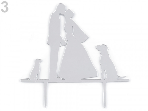 Dekorace na dort - svatební