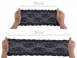 Elastická krajka / vsadka / běhoun šíře 16 cm