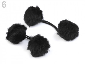 Gumičky do vlasů s bambulkami