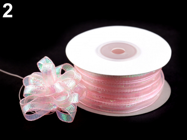 Stahovací stuha šíře 8 mm s lurexem