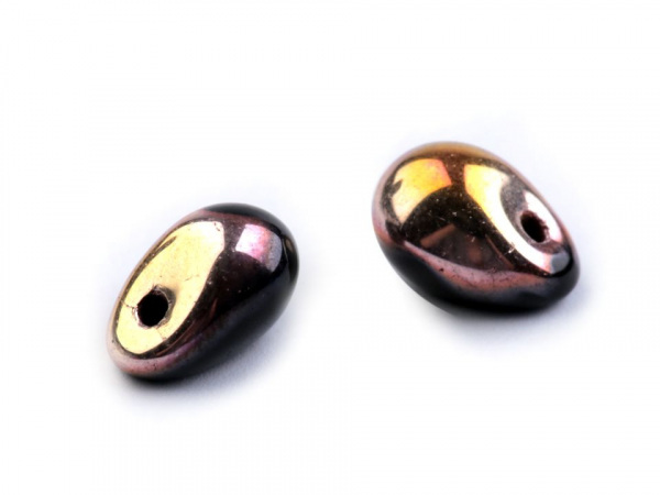 Skleněné korálky kapky 4x6 mm