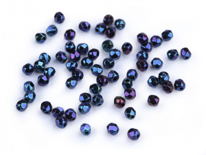 Skleněné korálky broušené ohňovky 3 mm