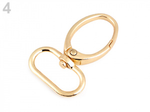 Kovová karabina s obrtlíkem průvlek 25 mm