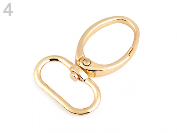 Kovová karabina s obrtlíkem průvlek 25 mm