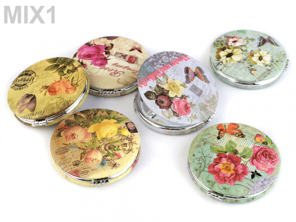 Kosmetické zrcátko motýl