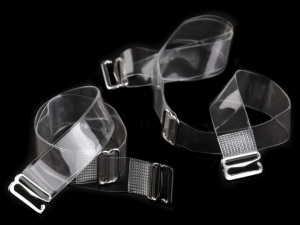 Ramínka silikonová šíře 15 mm s kovovým zapínáním