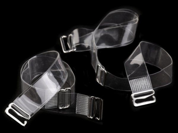 Ramínka silikonová šíře 15 mm s kovovým zapínáním