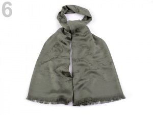 Šála s ornamenty 65x170 cm