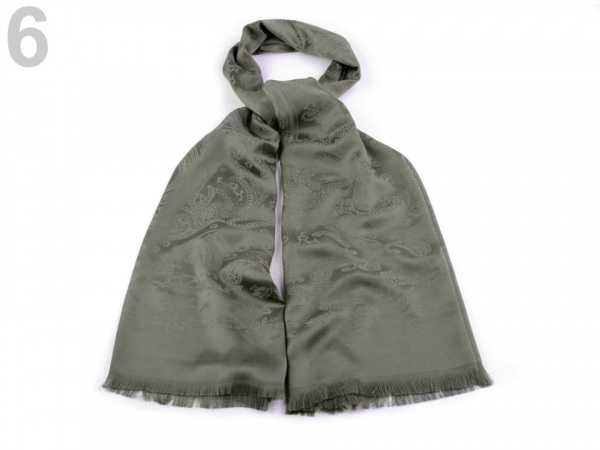 Šála s ornamenty 65x170 cm