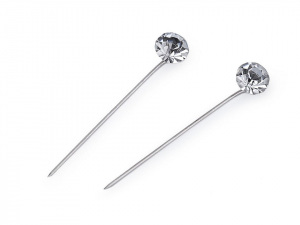 Ozdobný špendlík s broušeným kamínkem