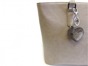 Přívěsek na kabelku / klíče srdce, hvězda