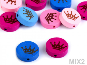 Dřevěné korálky korunka 2. jakost