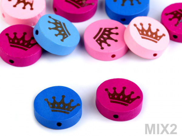 Dřevěné korálky korunka 2. jakost