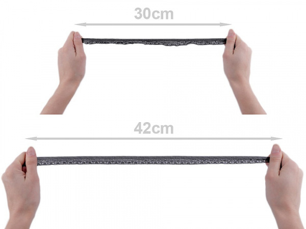 Pruženka s volánkem šíře 18; 20 mm