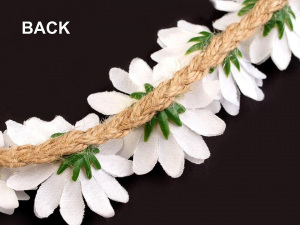 Pružná čelenka do vlasů s kopretinami