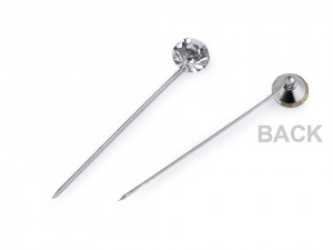 Ozdobný špendlík s broušeným kamínkem