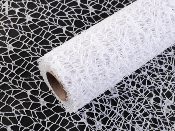 Dekorační metráž pavučina šíře 48 cm