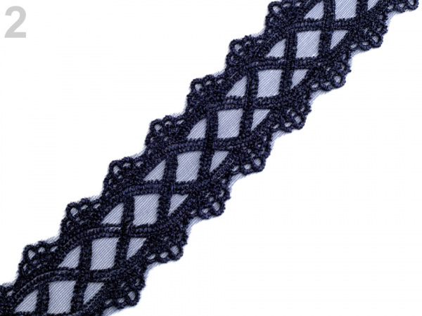 Vyšívaný prýmek / vsadka na monofilu šíře 50mm