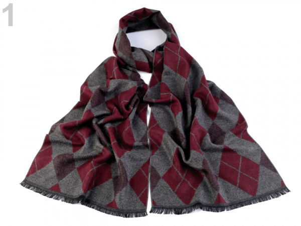 Pánská šála 30x180 cm