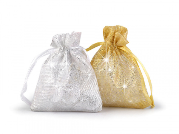 Dárkový pytlík s lurexem 7x9 cm
