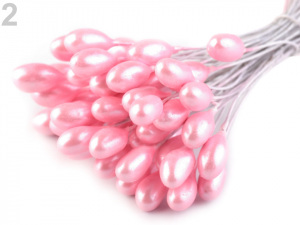 Květinové pestíky lesklé s drátkem, malý svazek