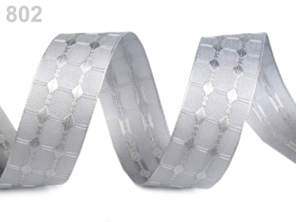 Stuha se vzorem šíře 25 mm