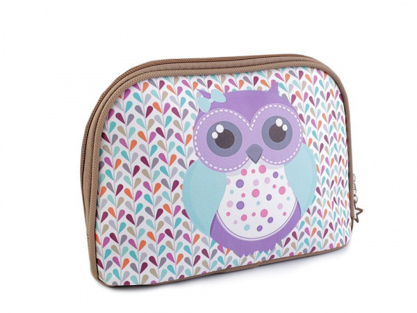 Kosmetická taška sova 15x22 cm