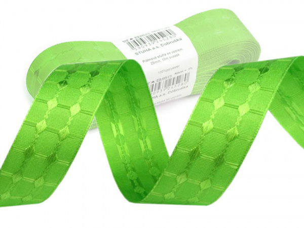 Stuha se vzorem šíře 25 mm