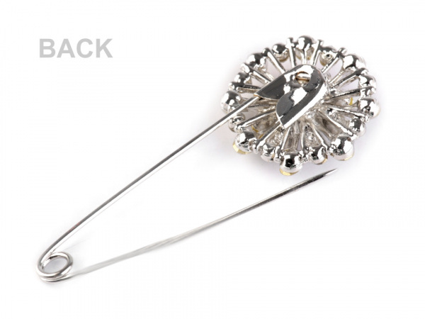 Brož květ na spínacím špendlíku