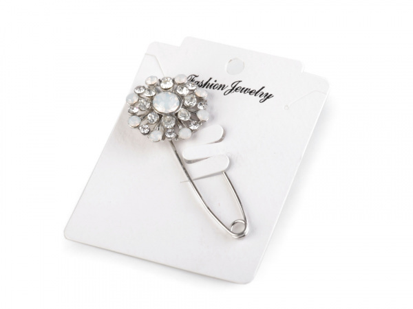 Brož květ na spínacím špendlíku