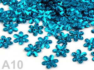 Flitry Ø15 mm květy hologram