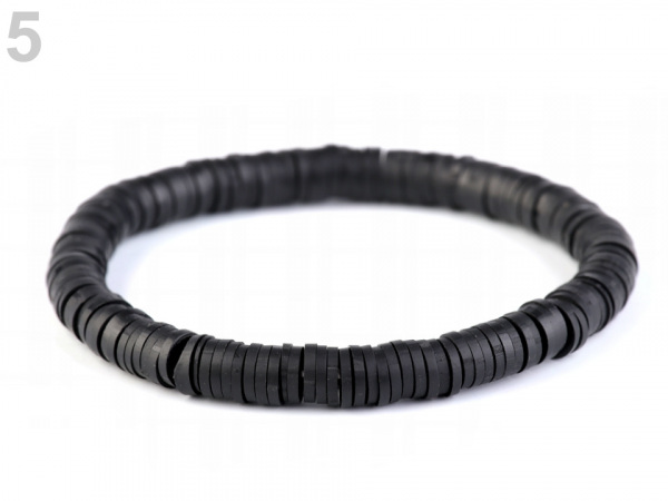 Pružný náramek z fimo kroužků