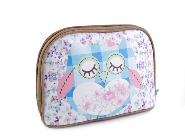 Kosmetická taška sova 15x22 cm