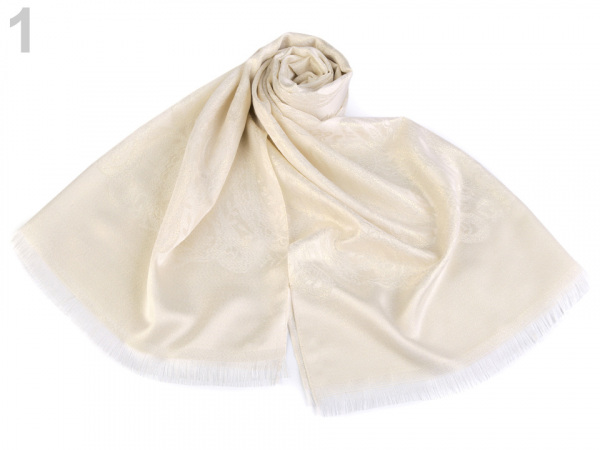 Šála s jemným lurexem 68x175 cm 2. jakost