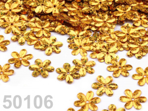 Flitry Ø15 mm květy hologram