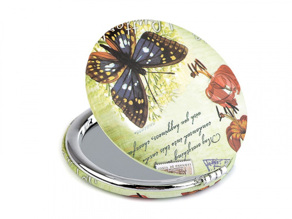 Kosmetické zrcátko motýl